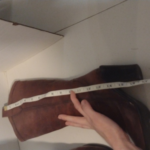 Donna pui tall brown leather boots made in Italy size 37 - Picture 13 of 16